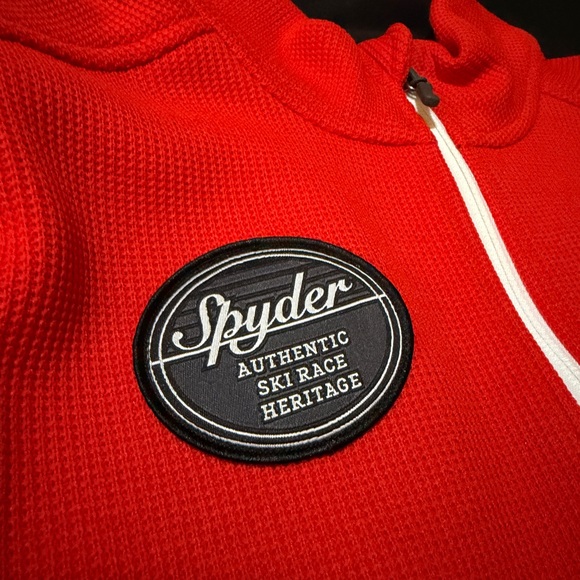Spyder Men's Bold Red Zip-Up Sweater